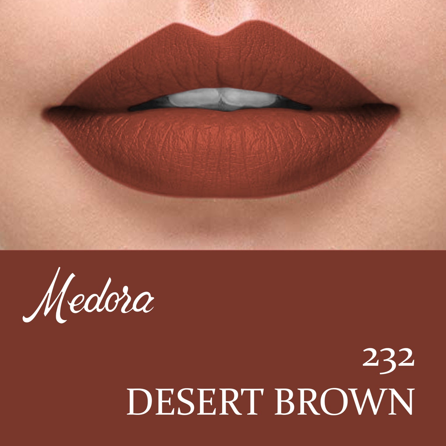 medora-matte-232-desert-brown-lipstick