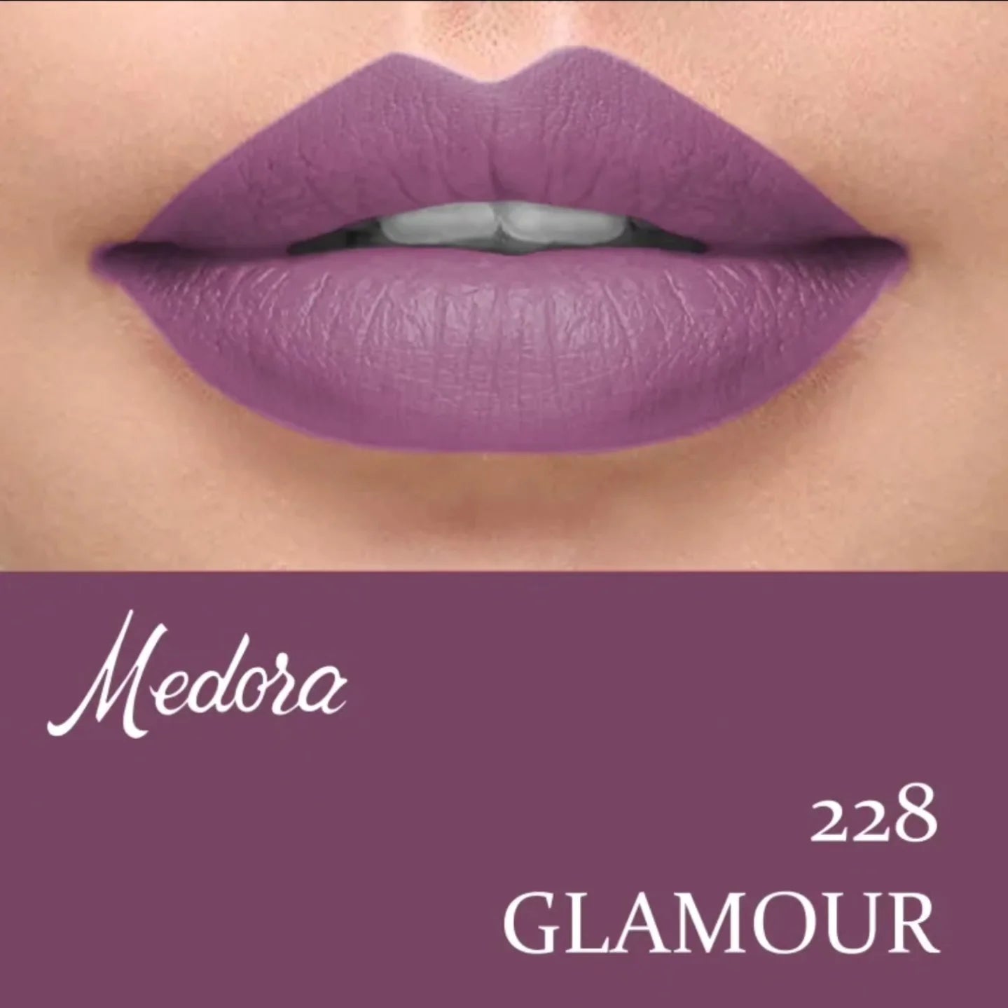 “Medora Matte Glamour 228 lipstick tube