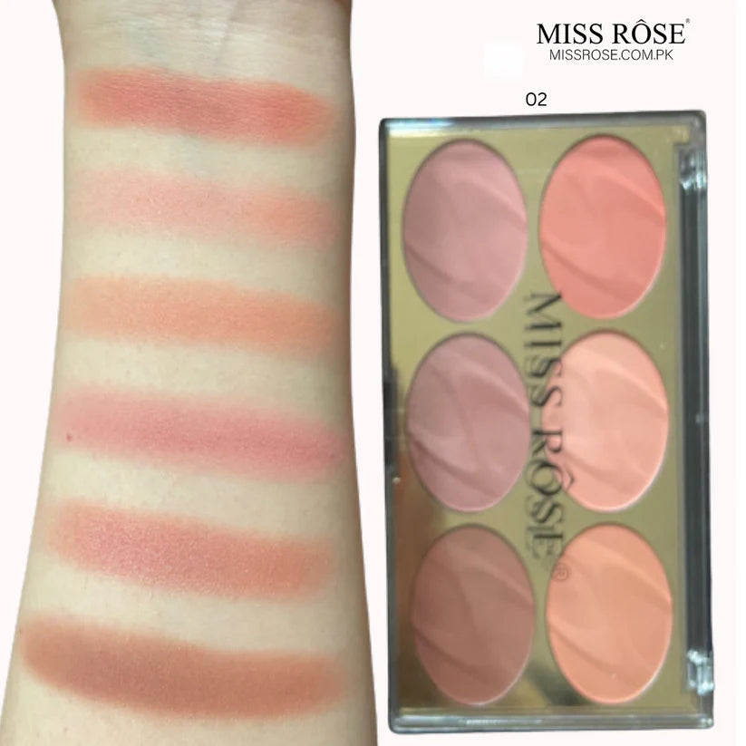 Miss Rose 6-shade face makeup palette