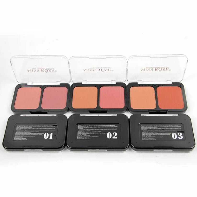 Miss Rose dual blush compact shade 2