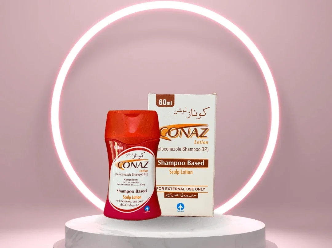 Conaz ketoconazole 2% shampoo scalp care guide in Pakistan