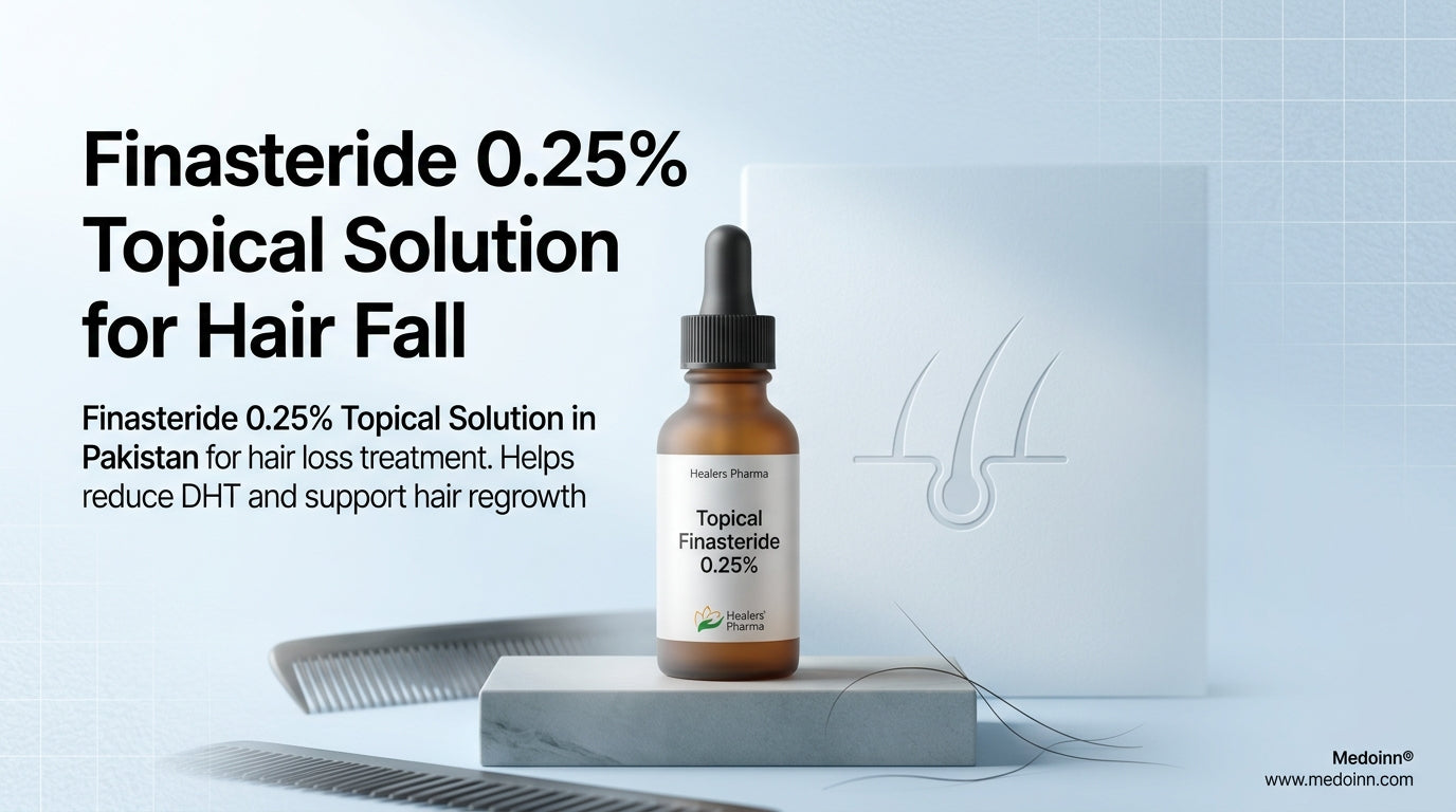 Finasteride 0.25% Topical Solution by Healers Pharma – Complete Hair Fall Guide