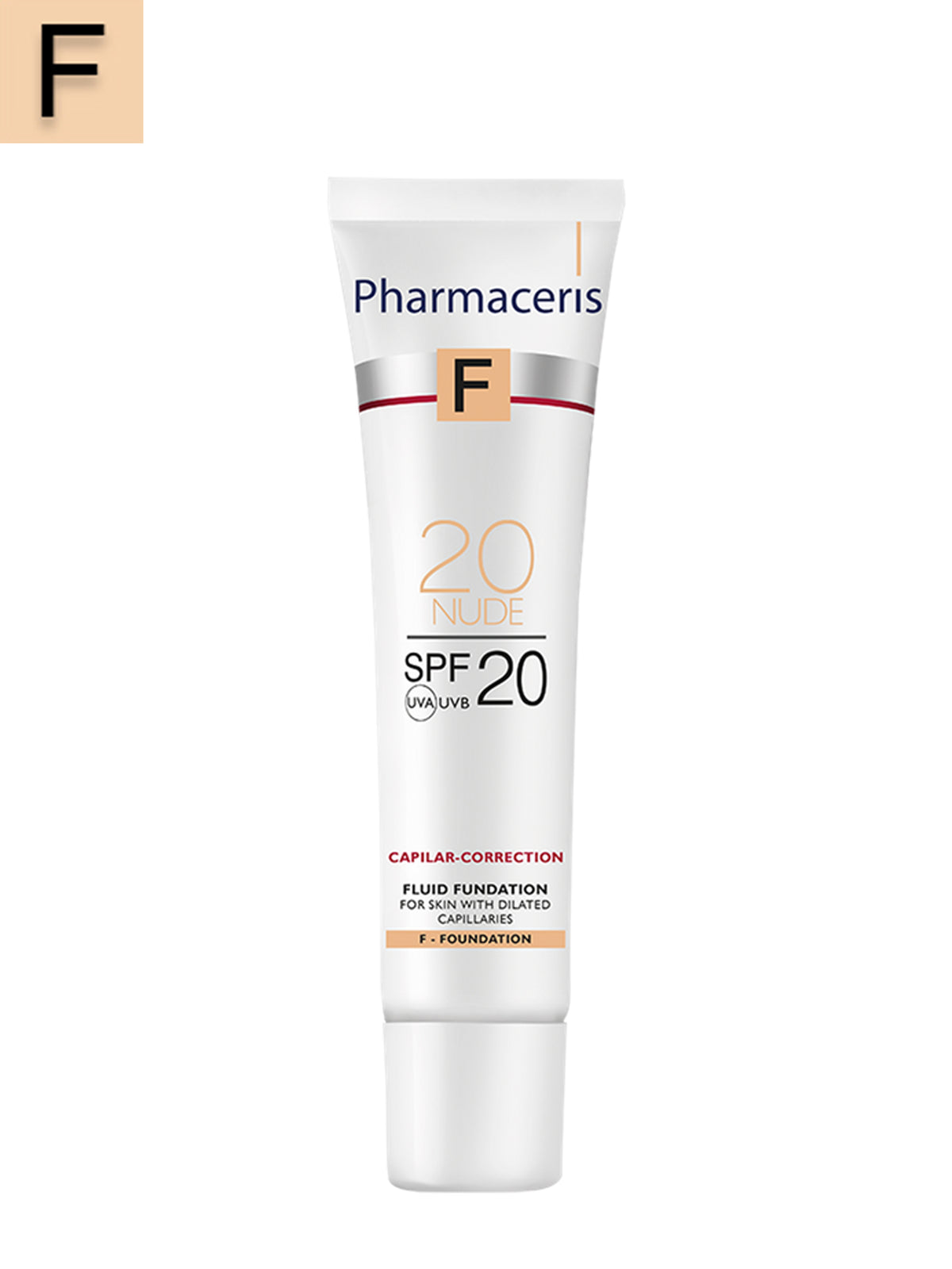 Pharmaceris F Capilar-Correction SPF 20 foundation tube in shade 20 Nude
