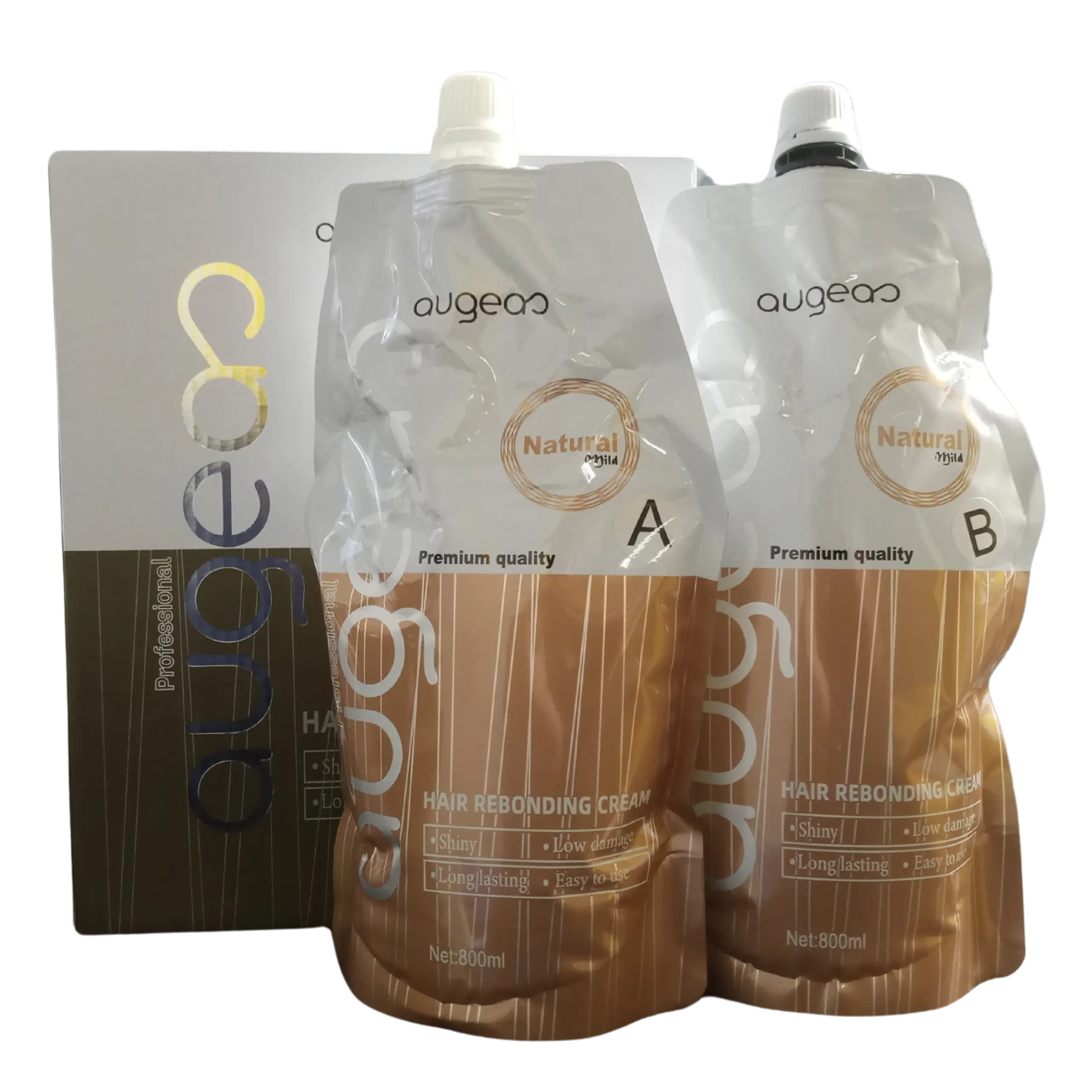 Professional hair rebonding system with chocolate infusion
