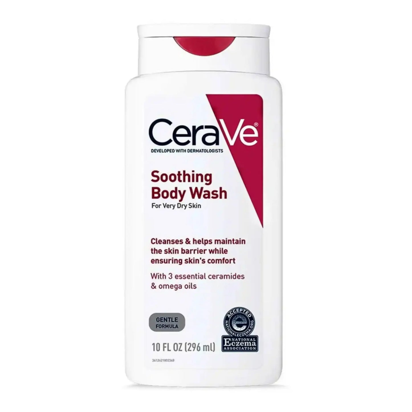 CeraVe Hydrating Body Wash 296ml – Soothing Cleanser for Very Dry Skin