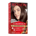 Permanent dark soft brown hair dye with bond repair complex
