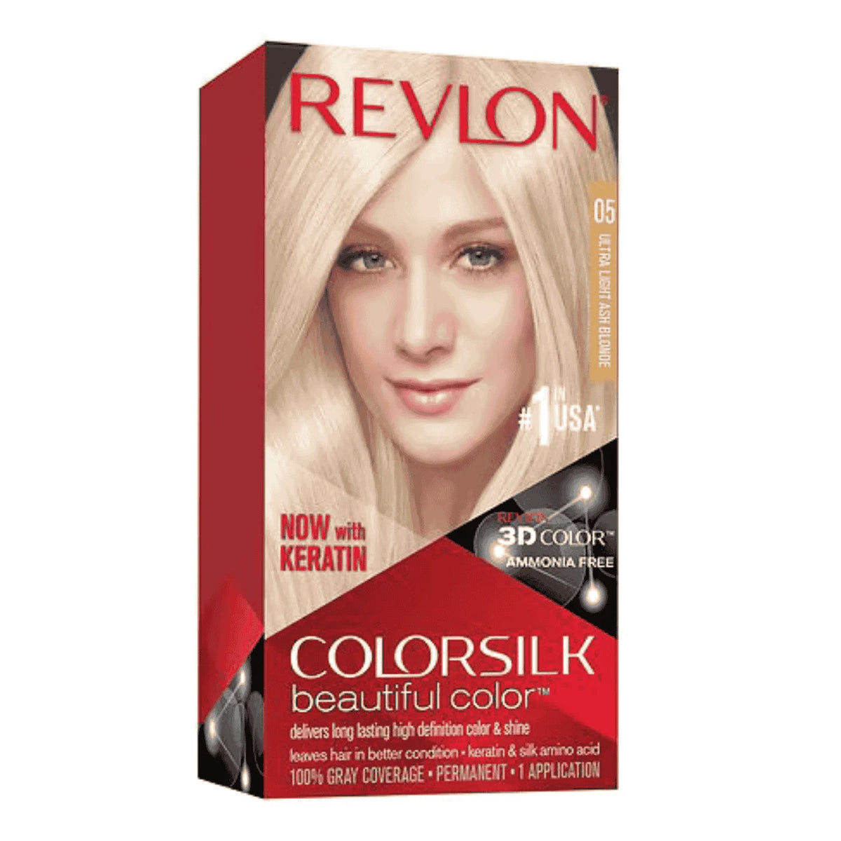 Permanent ash blonde hair dye with bond repair complex
