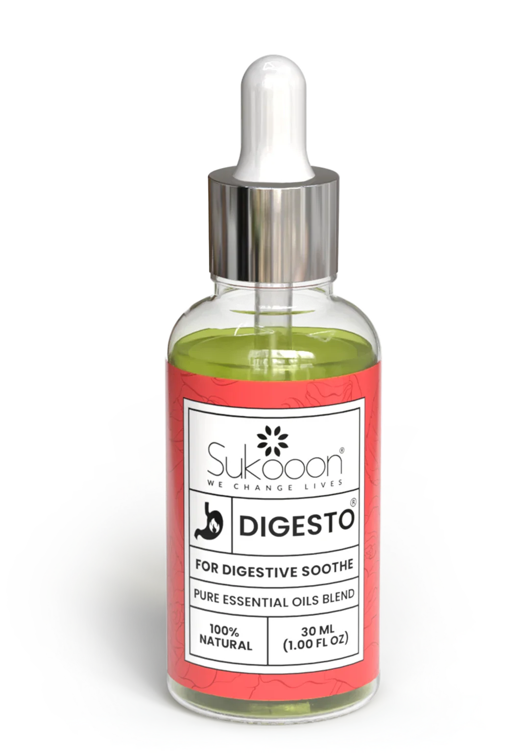 DIGESTO herbal stomach soothe oil packaging 10ml
