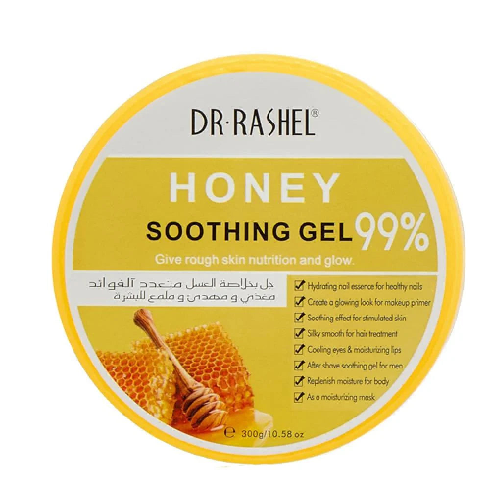Hydrating honey soothing gel for glowing skin
