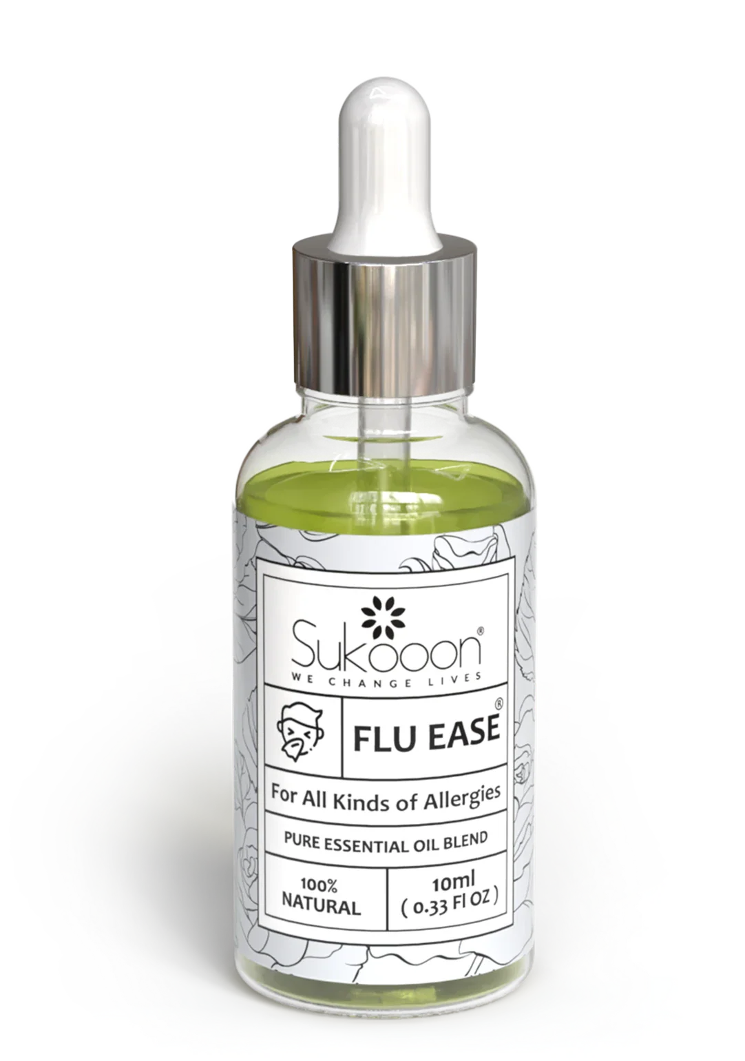 FLU EASE oil for headache and sinus relief
