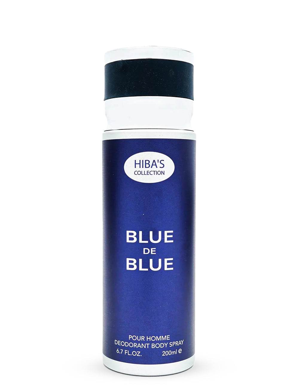 Blue De Blue men’s body spray packaging
