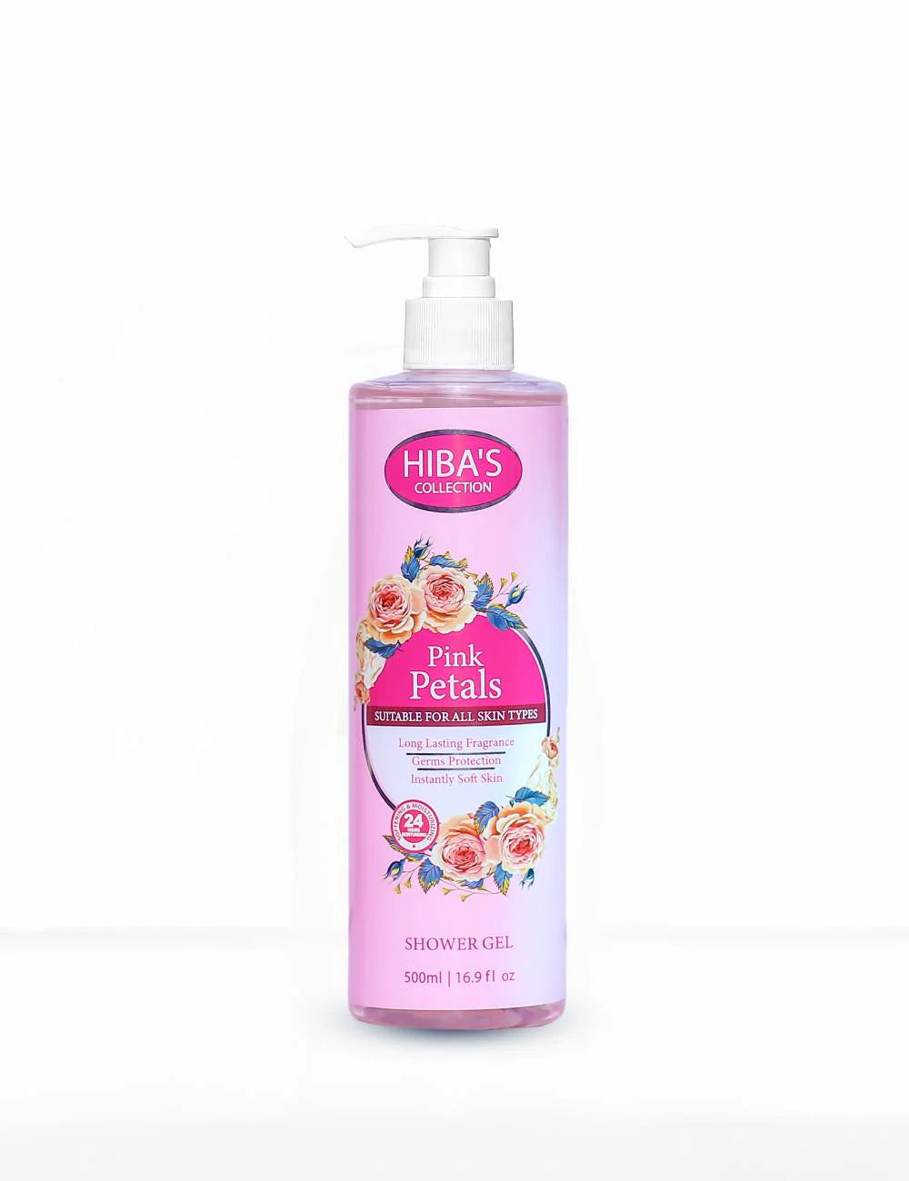 Pink floral body wash 500ml Pakistan
