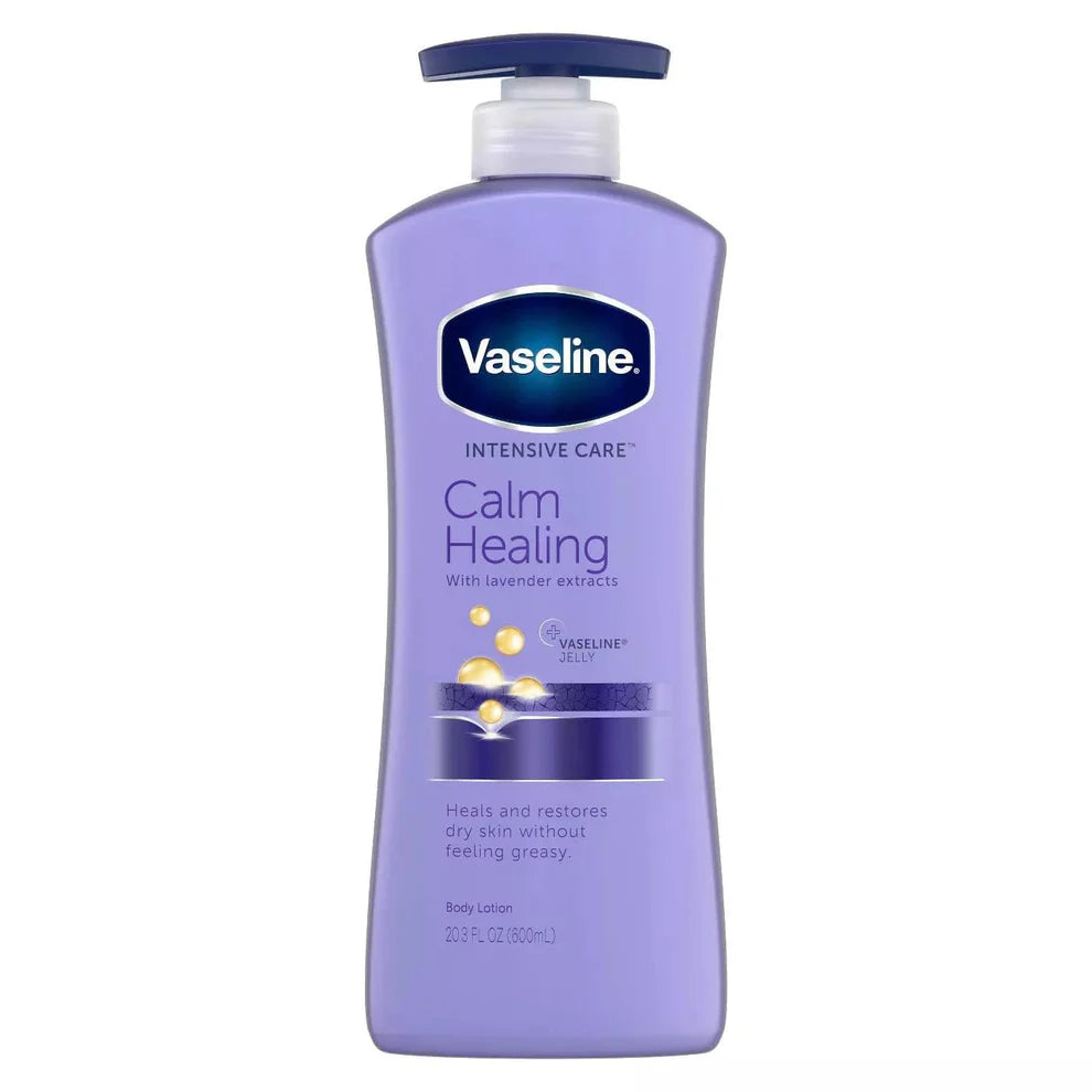 Vaseline Body Lotion Intensive Care Calm Healing 20.3Oz/600Ml – Deep Moisture & Soothing Care