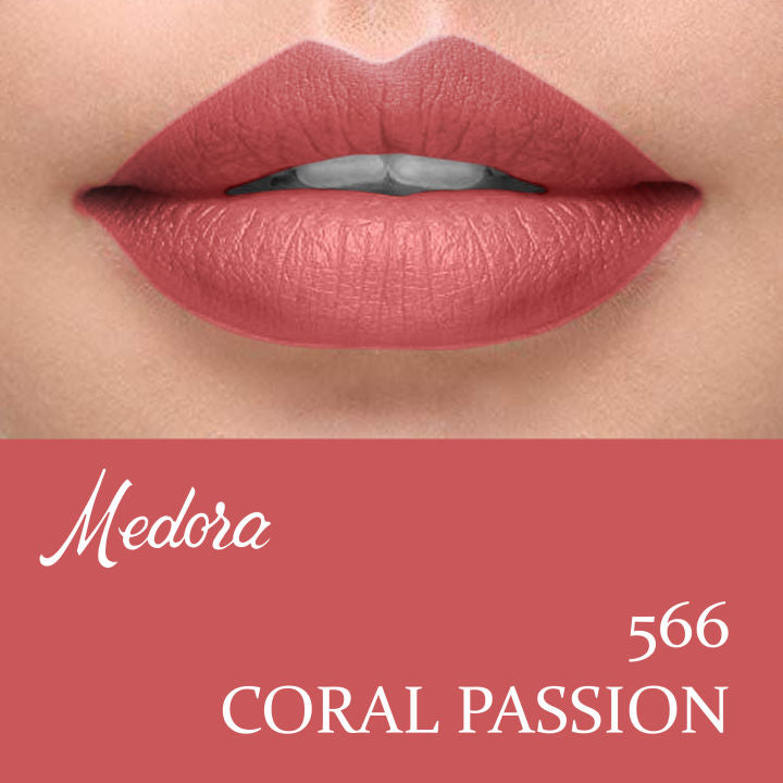 Medora Bright Coral Matte Lipstick Online Pakistan