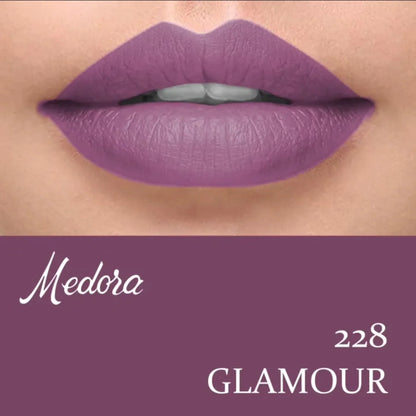 “Medora Matte Glamour 228 lipstick tube