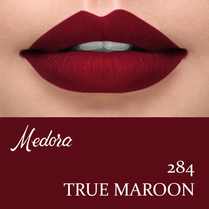 Deep maroon Medora Matte 284 lipstick product photo Pakistan