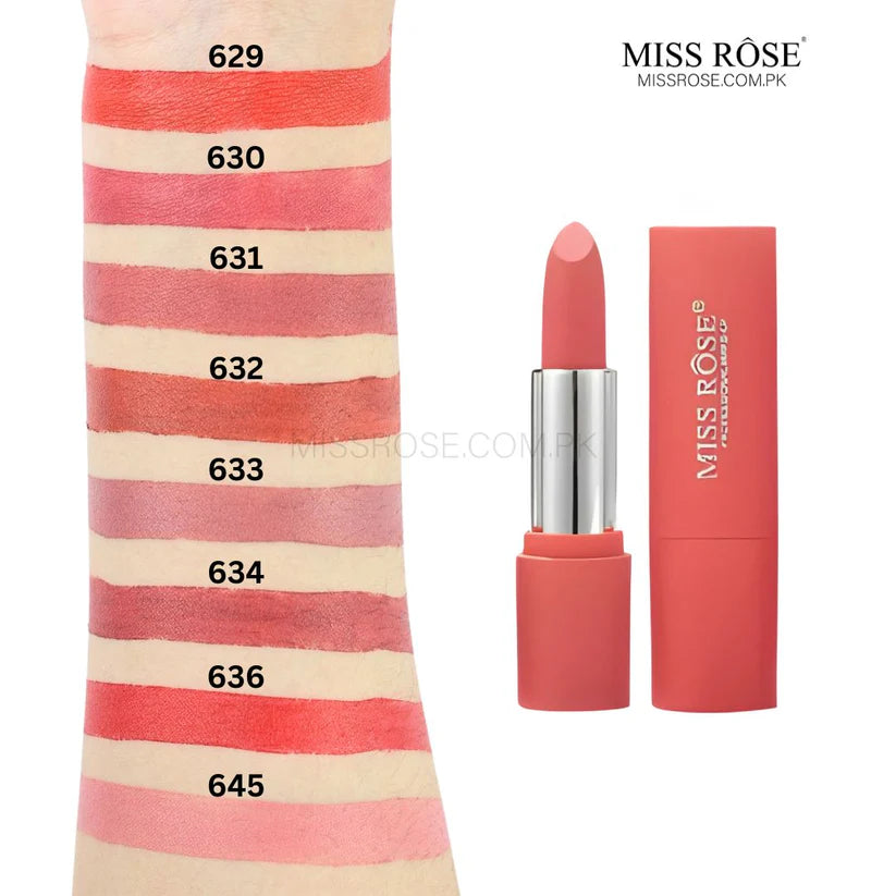 Miss Rose lipstick 645 brick red matte
