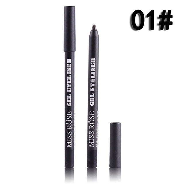 Miss Rose eyeliner pencil black shade close-up
