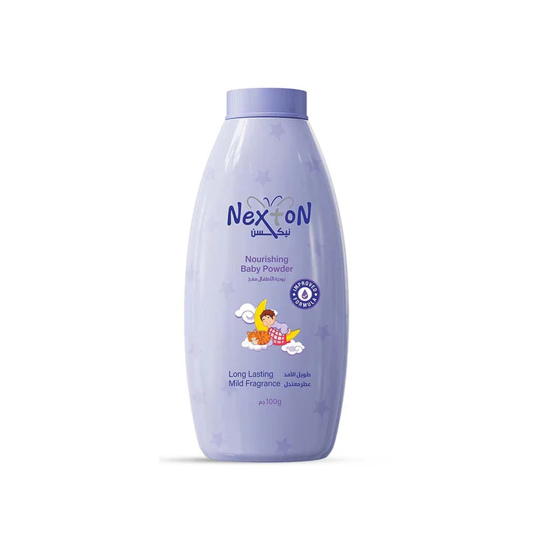 Nourishing baby talcum powder packaging
