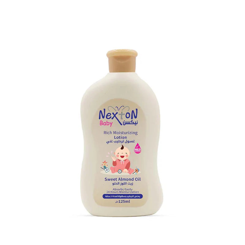 Sweet almond baby lotion packaging
