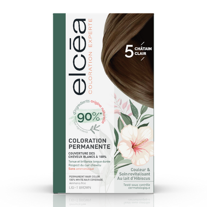 Elcea Châtain Clair 5 Hair Color – Long-Lasting Light Brown Shade