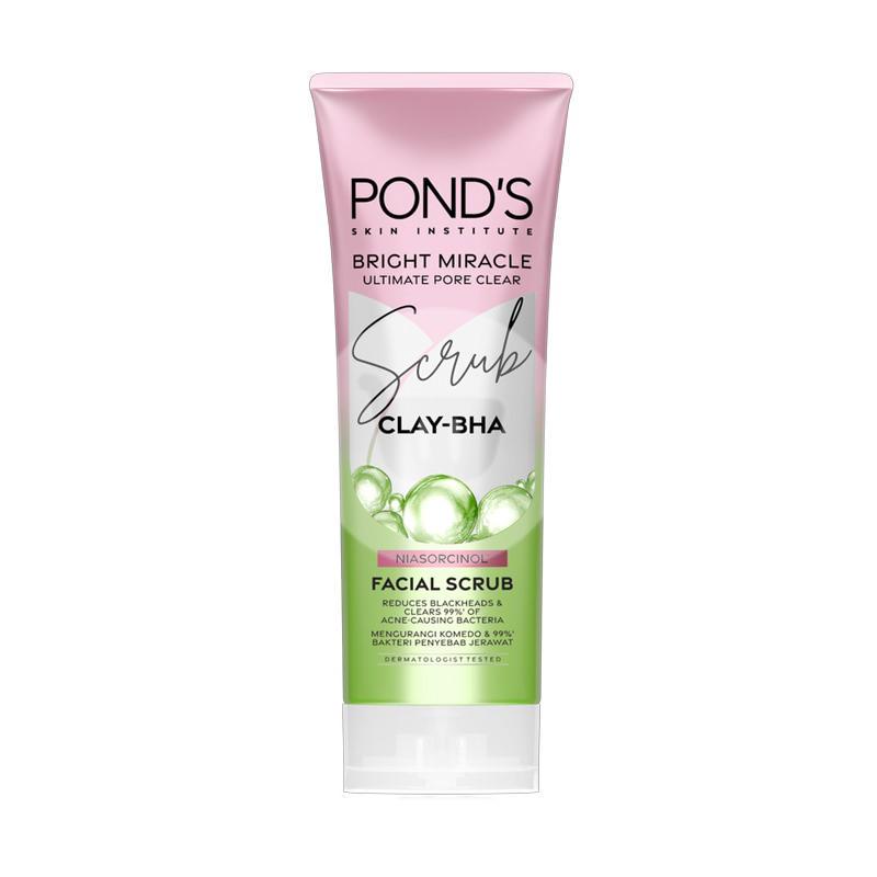 Pond's Bright Miracle Clay BHA Niasorcinol Scrub