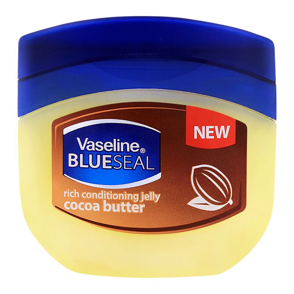 Vaseline Blueseal jelly texture on skin
