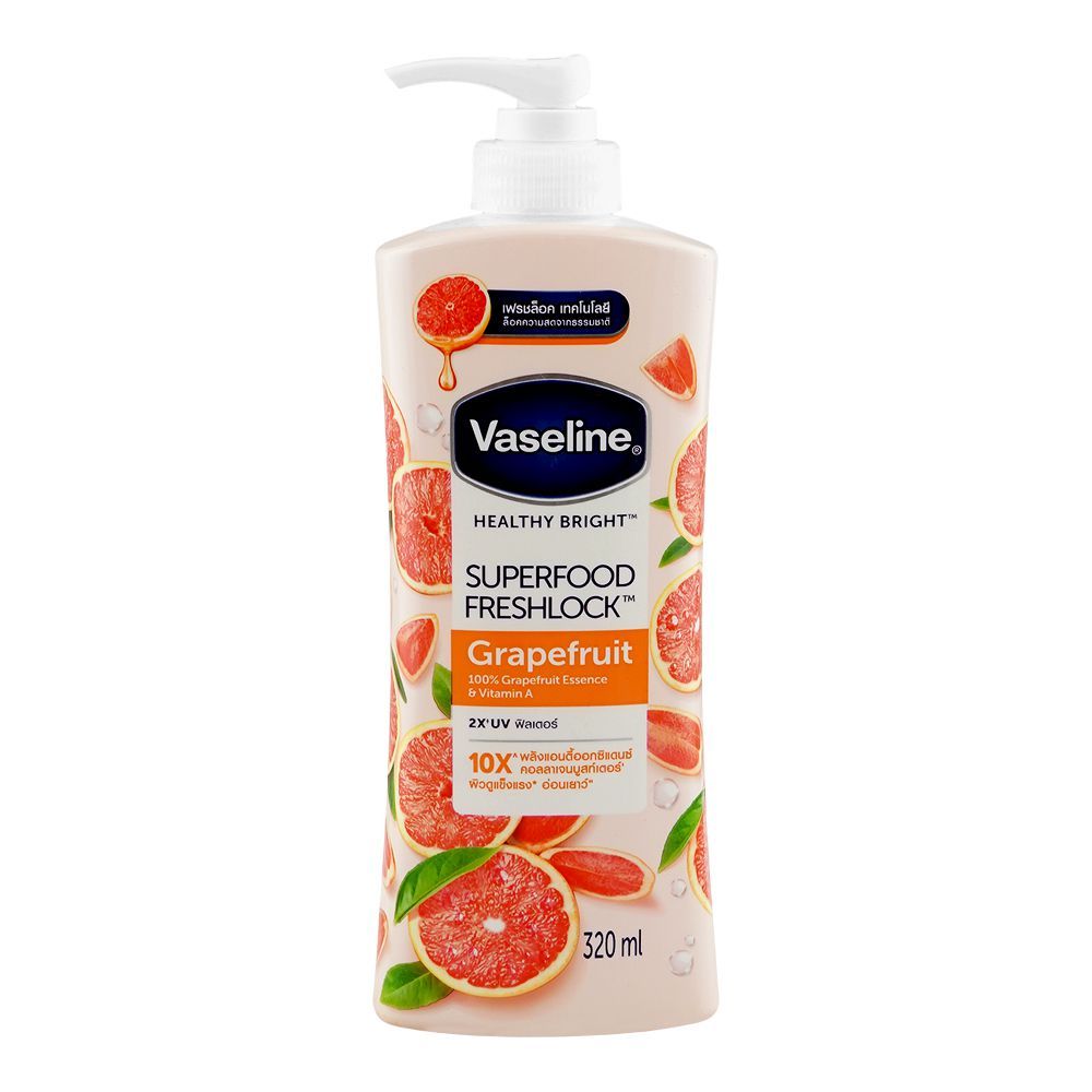 Vaseline fresh lock grapefruit application
