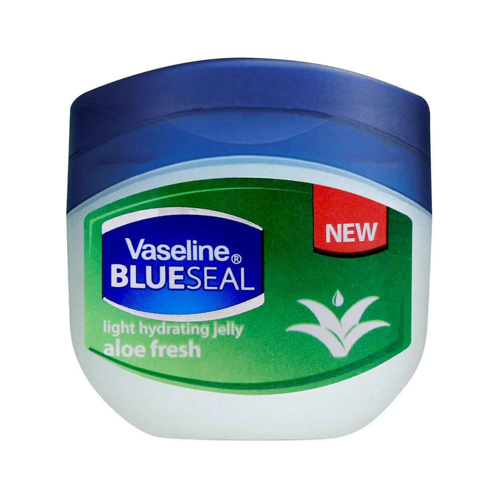 Vaseline Aloe Fresh jelly on skin
