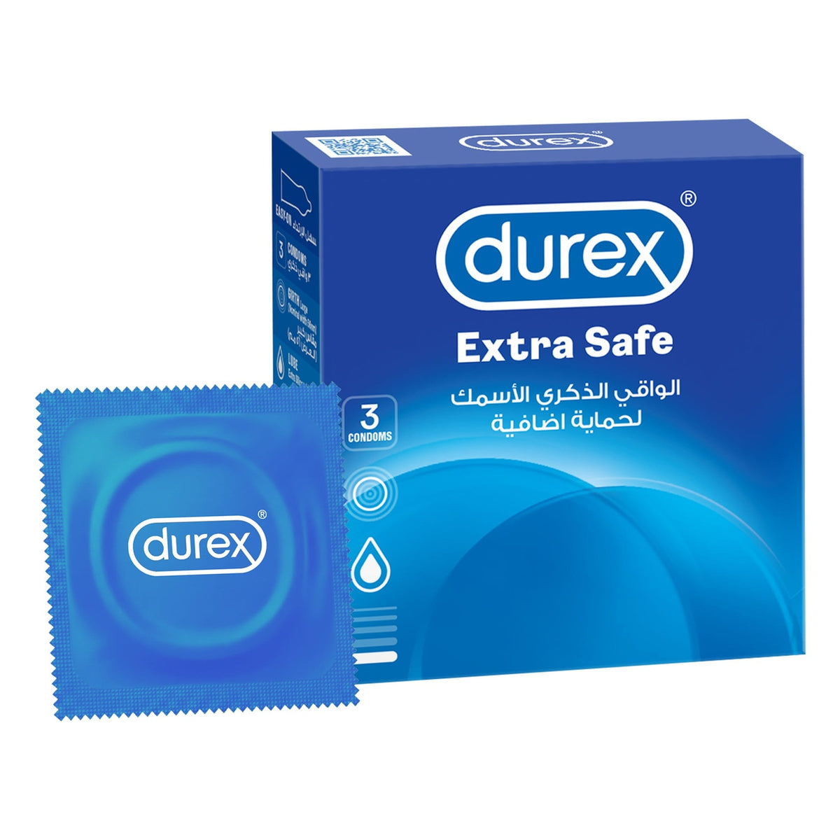 Durex Originals Extra Safe 3 Condoms clean product image
