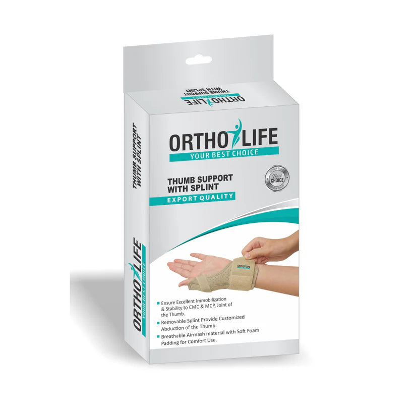 Ortholife Thumb Support with Splint product view | Medoinn Pakistan