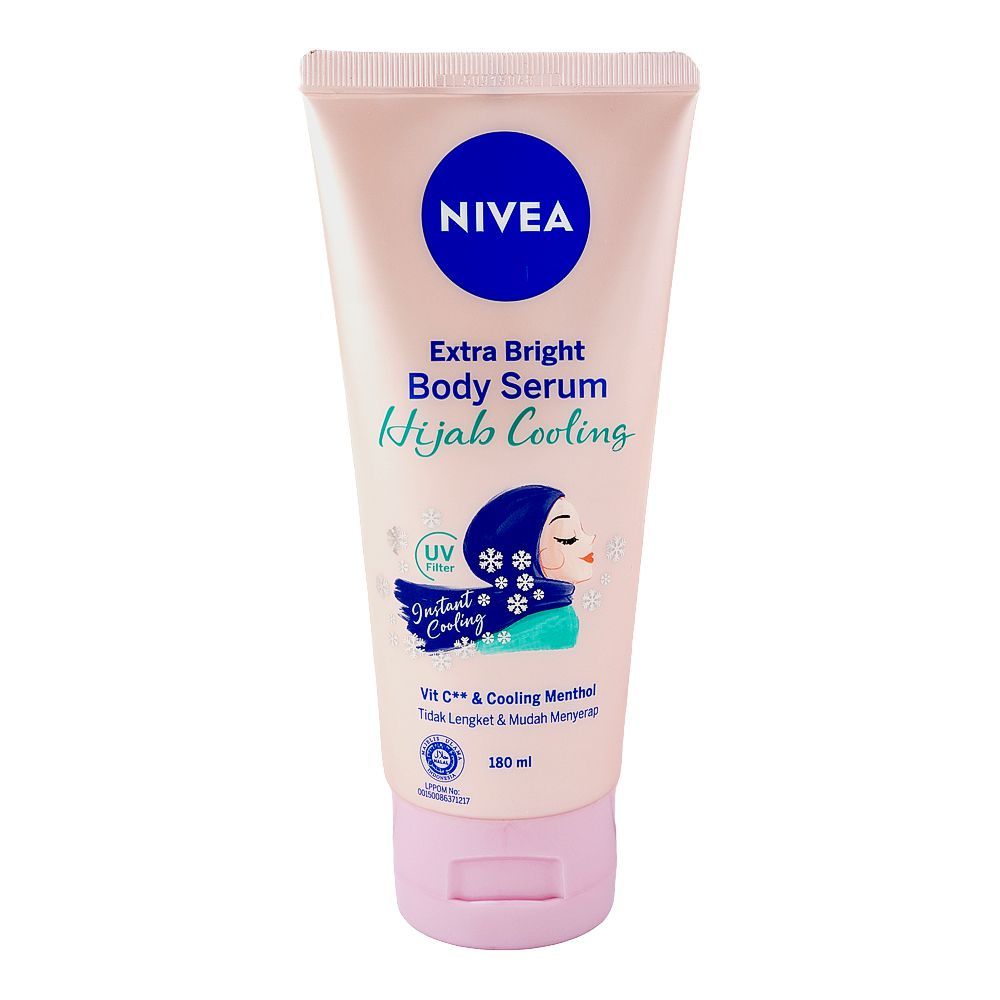 Nivea Extra Bright Hijab Cooling Body Serum 180ml Pakistan