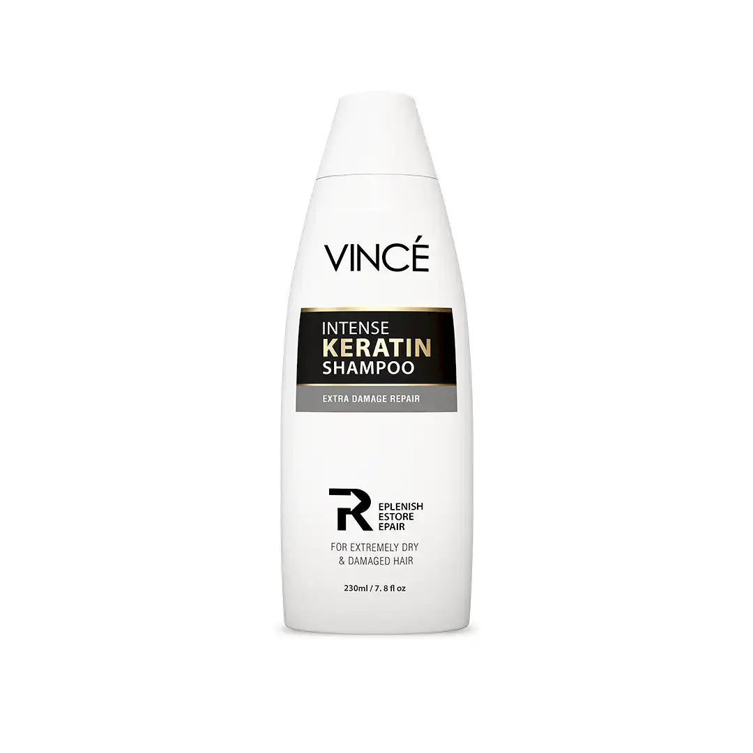 Vince Intense Keratin Shampoo 230ml for dry and damaged hair care