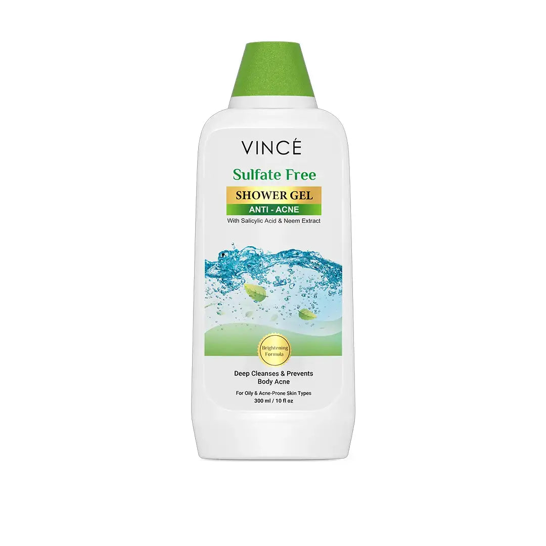 Vince Sulfate Free Anti Acne Shower Gel 300ml for body cleansing